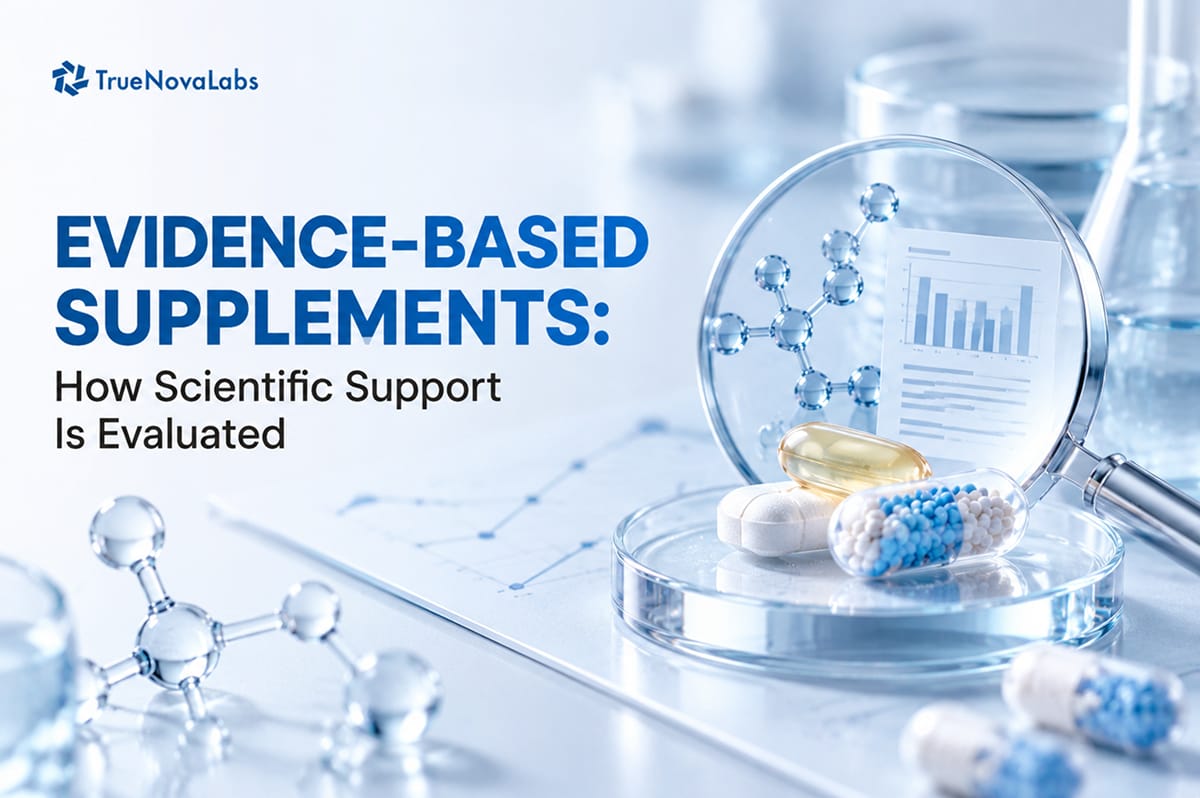 Evidence-Based Supplements: How Scientific Support Is Evaluated