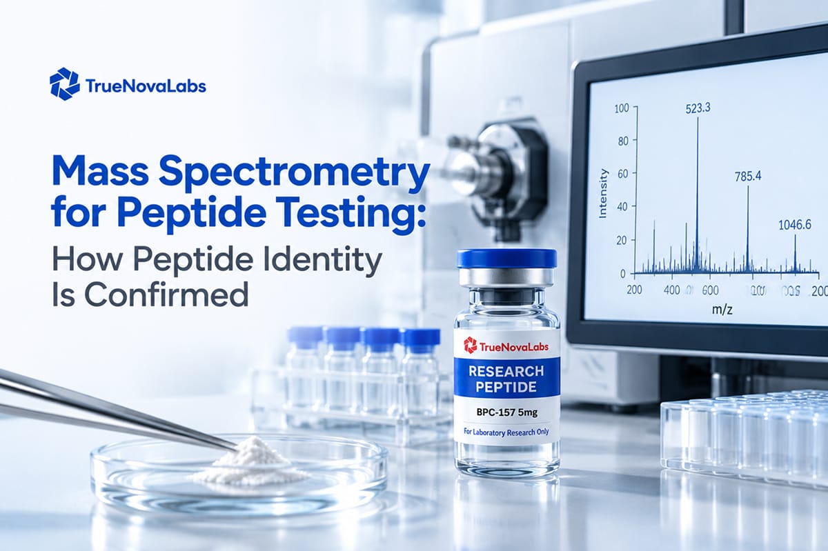 Mass Spectrometry for Peptide Testing: How Peptide Identity Is Confirmed