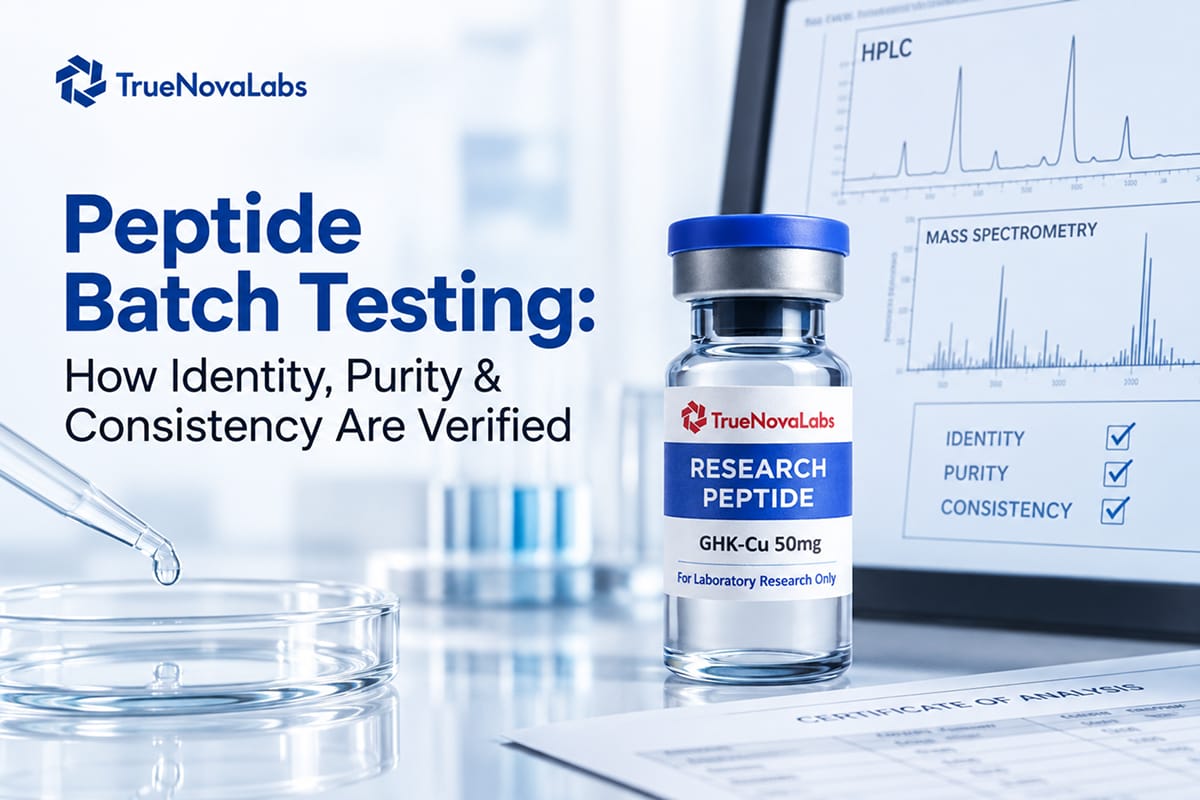 Peptide Batch Testing: How Identity, Purity & Consistency Are Verified