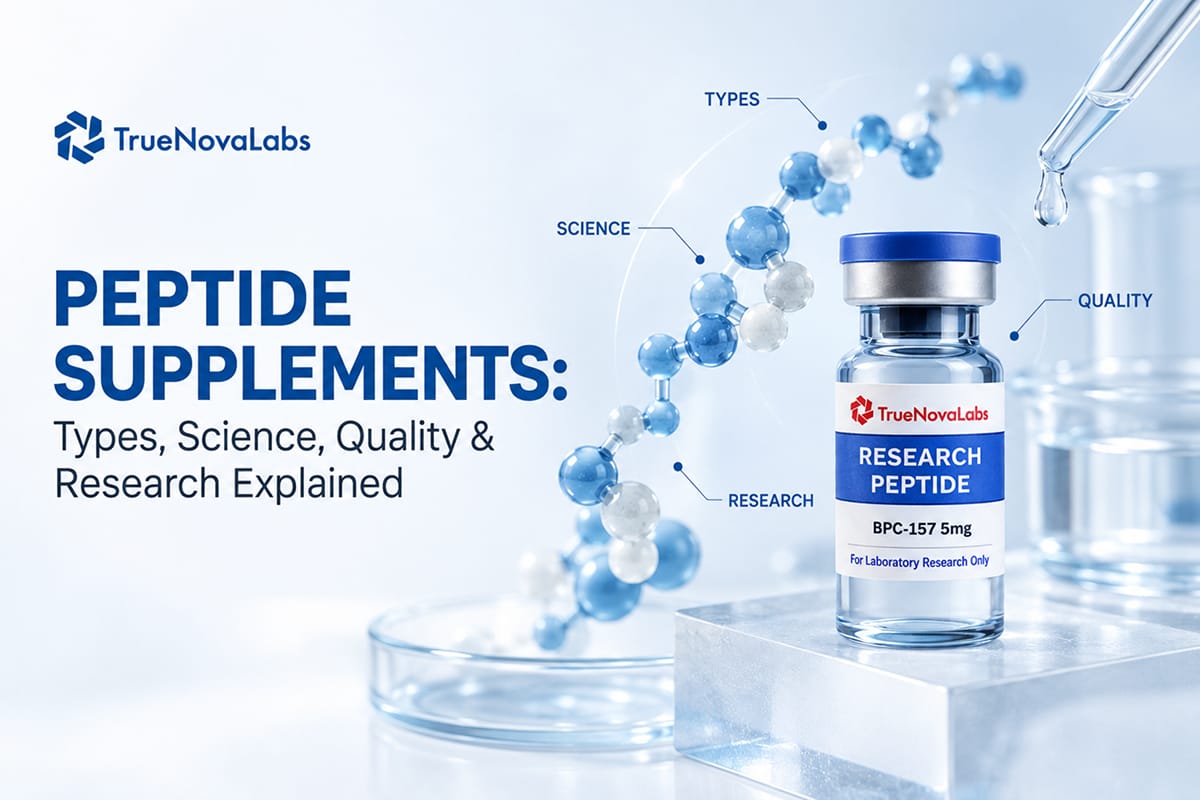 Peptide Supplements: Types, Science, Quality & Research Explained