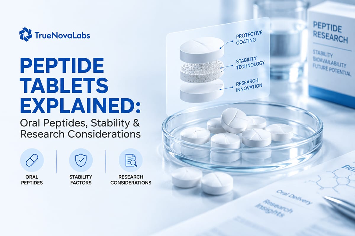 Peptide Tablets Explained: Oral Peptides, Stability & Research Considerations