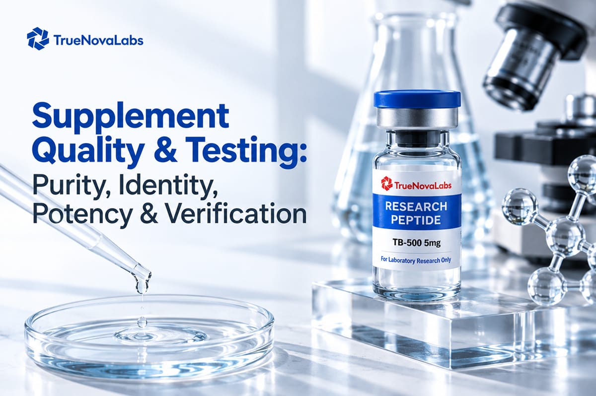 Supplement Quality & Testing: Purity, Identity, Potency & Verification