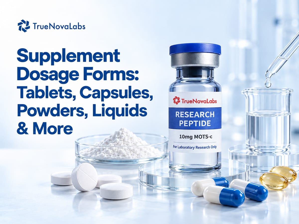Supplement Dosage Forms: Tablets, Capsules, Powders, Liquids & More