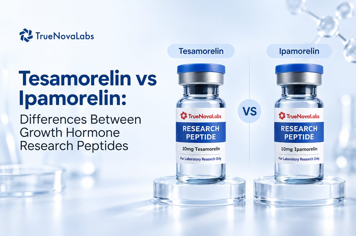 Tesamorelin vs Ipamorelin: Differences Between Growth Hormone Research Peptides